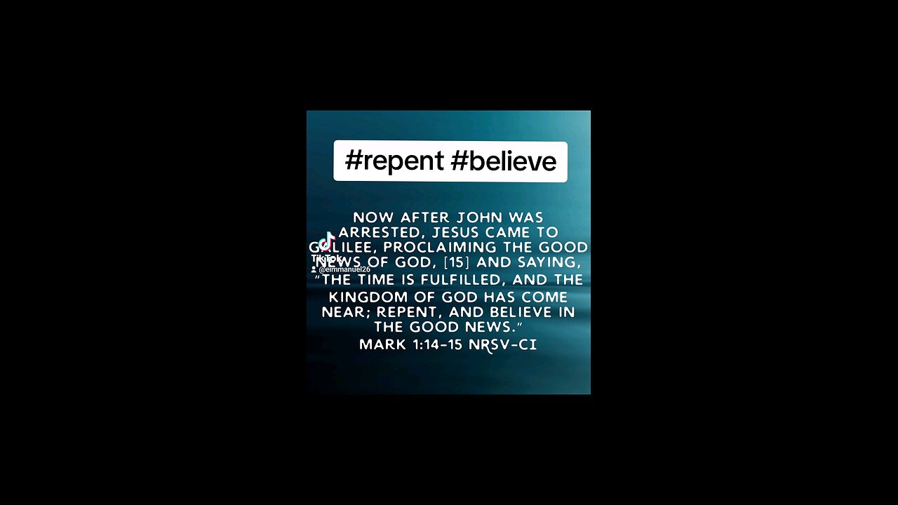 #repent #believe #bibleverseoftheday📖😇 #biblebuild #biblequote #biblescripture