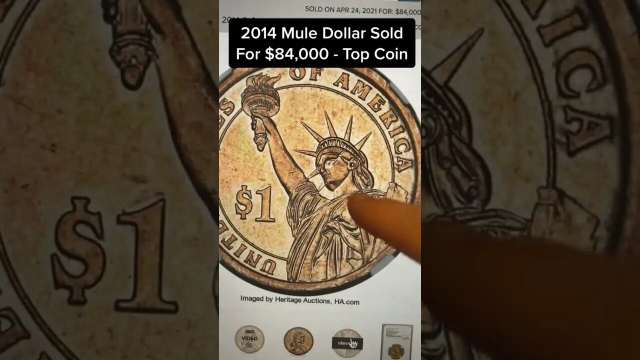 AN $84,000 DOLLAR COIN FOUND IN A BANK BAG