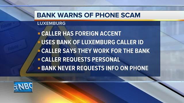 Bank of Luxemburg warns customers of 'spoofing' phone scam