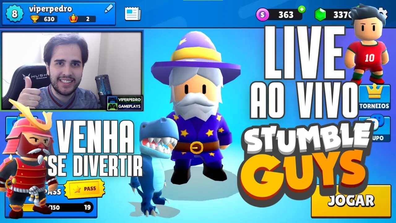 [LIVE] STUMBLE GUYS AO VIVO JOGANDO COM OS INSCRITOS | VIPERPEDRO GAMEPLAYS (12/03/22)