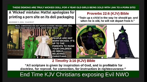 THESE DEMONS ARE TRULY WICKED! DOLL FOR 4 YEAR OLD GIRLS BEING SOLD WITH LINK TO A PORN SITE!