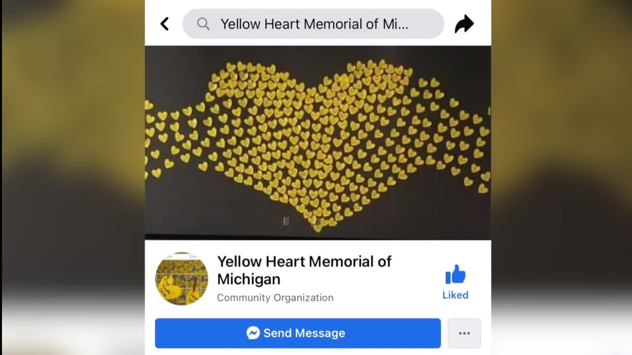 Yellow Heart Memorial in Michigan