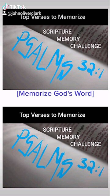 Top Verses To Memorize, Psalms 32:1