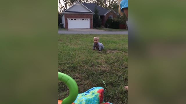 Crawling Toddler Falls Into Hole