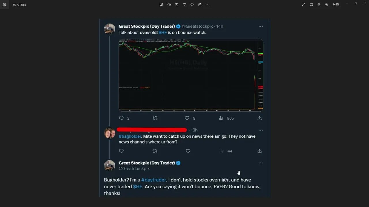 Using my $HE Trade to Explain What #DayTrading Is!