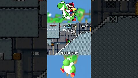Código de Yoshi na Caixa reserva no Super Mario World #shorts #supermario #viral #gaming