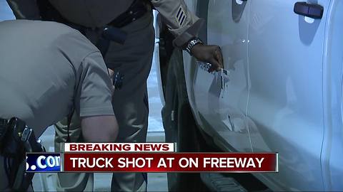 I-805 driver finds bullet holes in truck