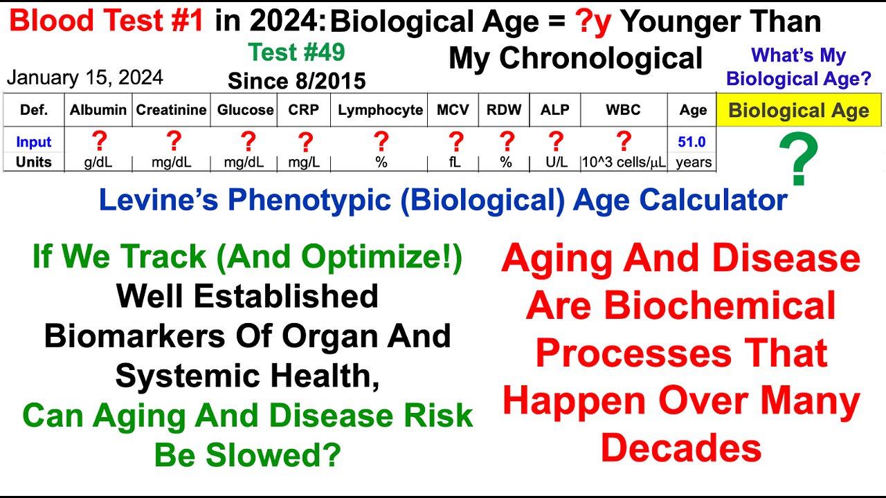 Blood Test #1 in 2024: What's My Biological Age?