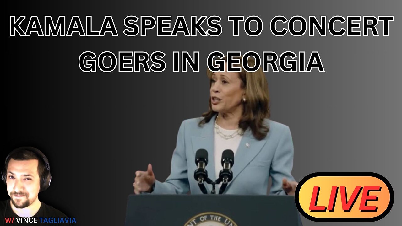 KAMALA SPEAKS TO CONCERT GOERS IN GEORGIA