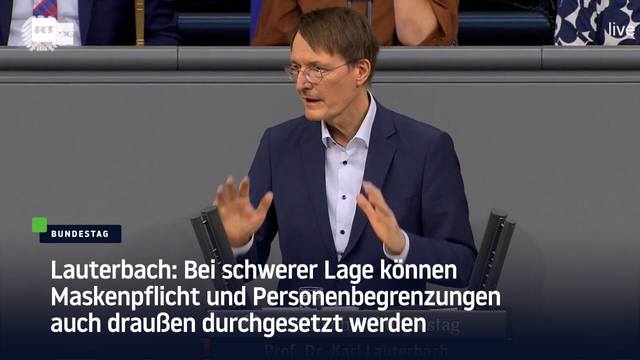 Bei schwerer Lage können Maskenpflicht und Personenbegrenzungen auch draußen durchgesetzt werden