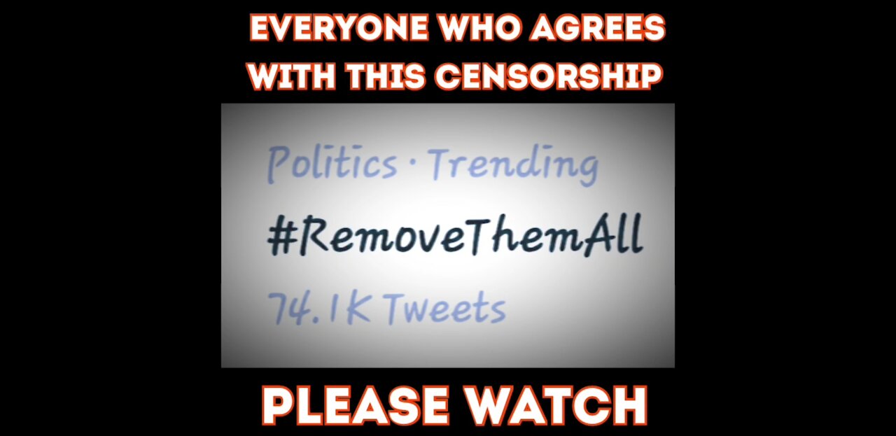 Extremely urgent re #RemoveThemAll trending