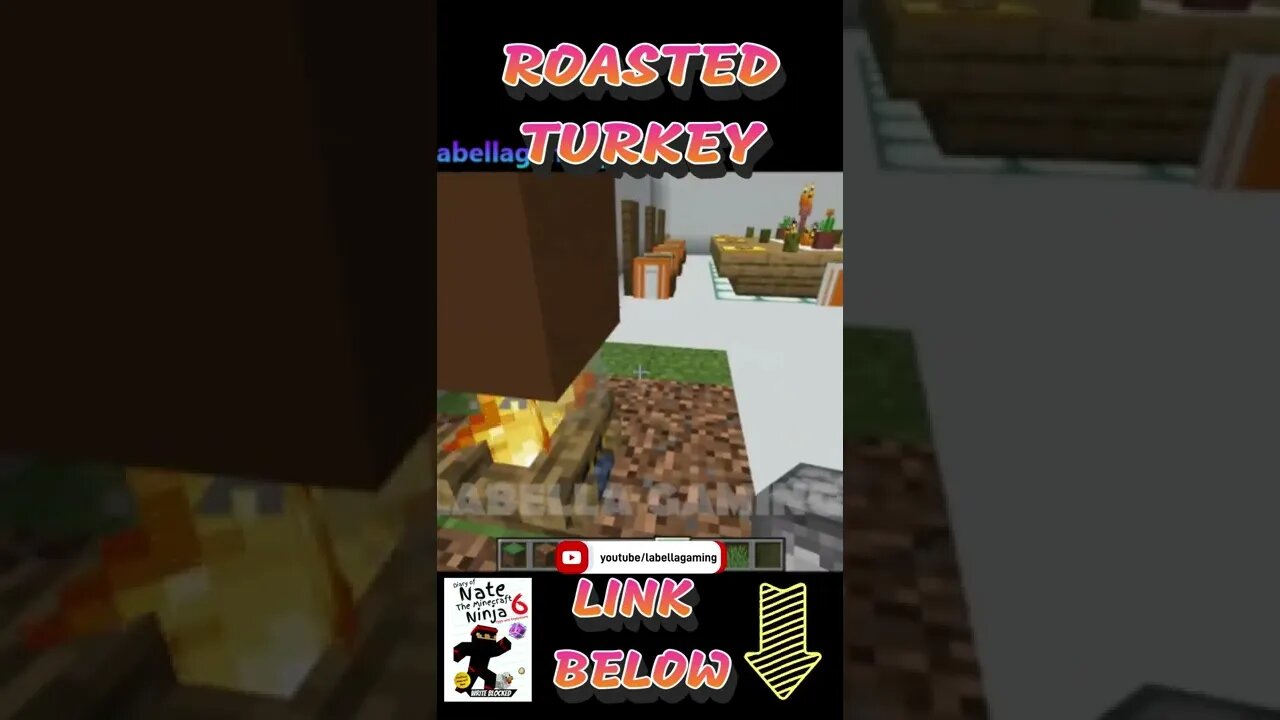 Minecraft: Roasting A Turkey Over A Campfire