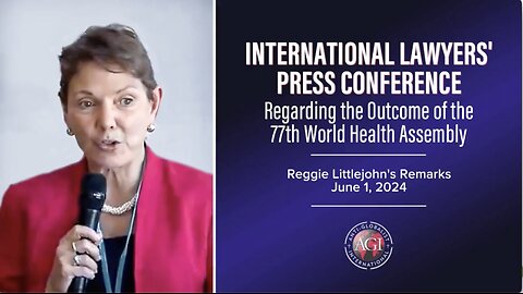 Reggie Littlejohn - Remarks, International Lawyers' Press Conference Geneva June 1 2024