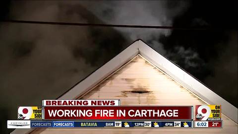 House fire in Cincinnati's Carthage neighborhood sends 2 to hospital