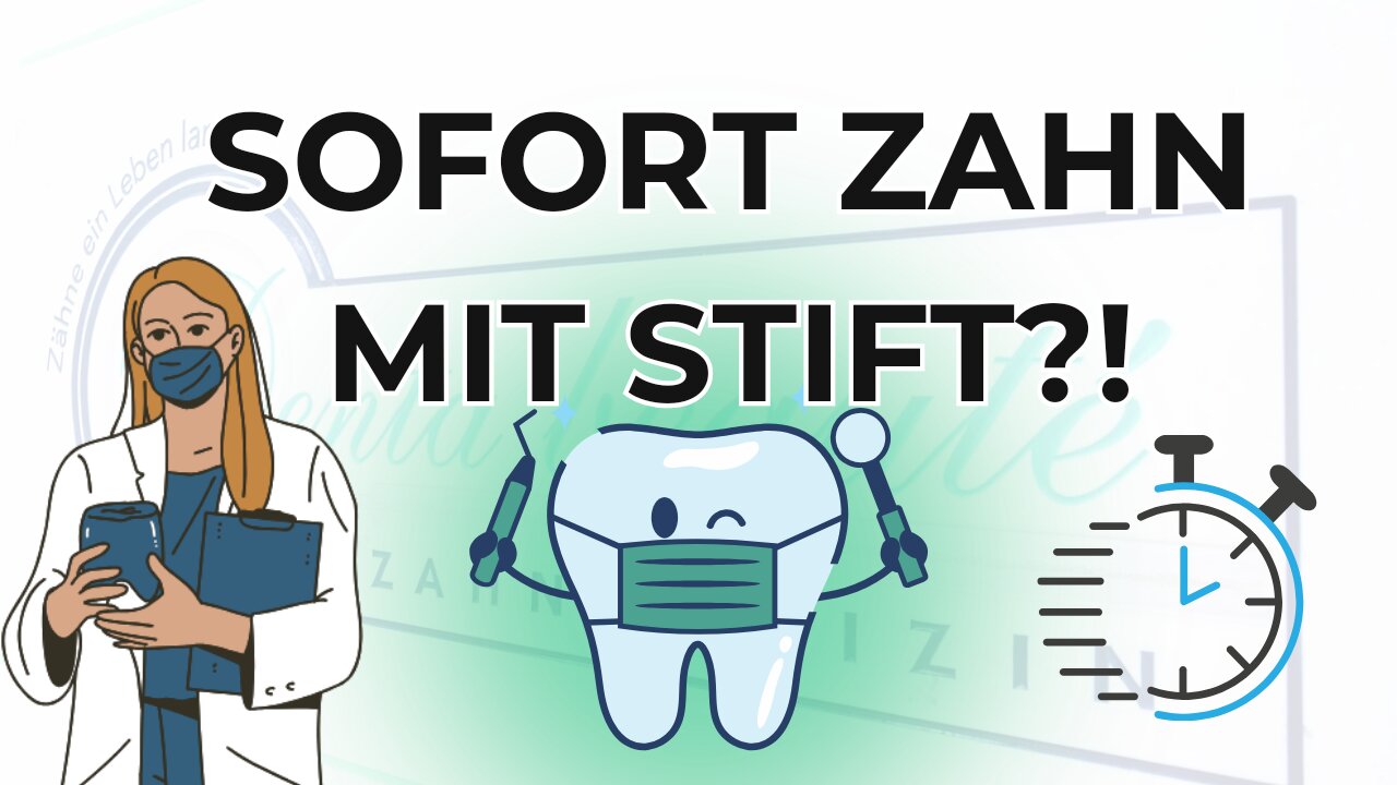 Sofort Zahn mit Stift