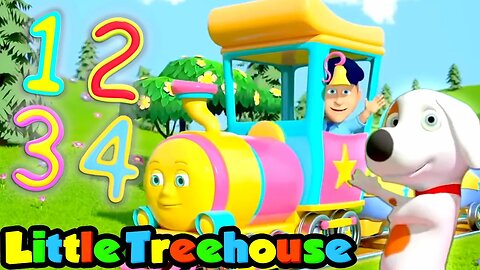 Numbers Train | Learn Count 1 to 10 | Kindergarten Nursery Rhymes & Kids Songs by Little Treehouse