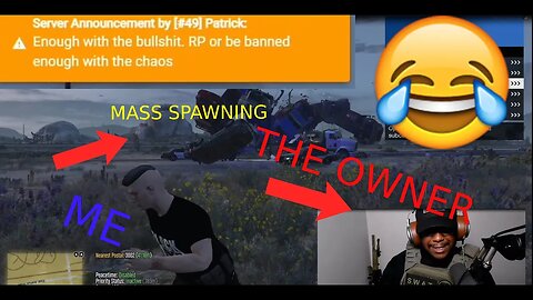 Stream sinping FiveM server owner ( I GOT BANNED)