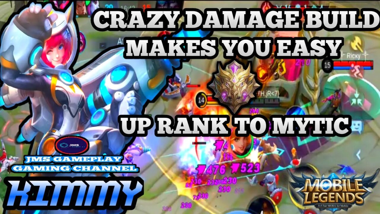 KIMMY CRAZY DAMAGE EASY WIN!!! | MOBILE LEGENDS | JMS GAMEPLAY