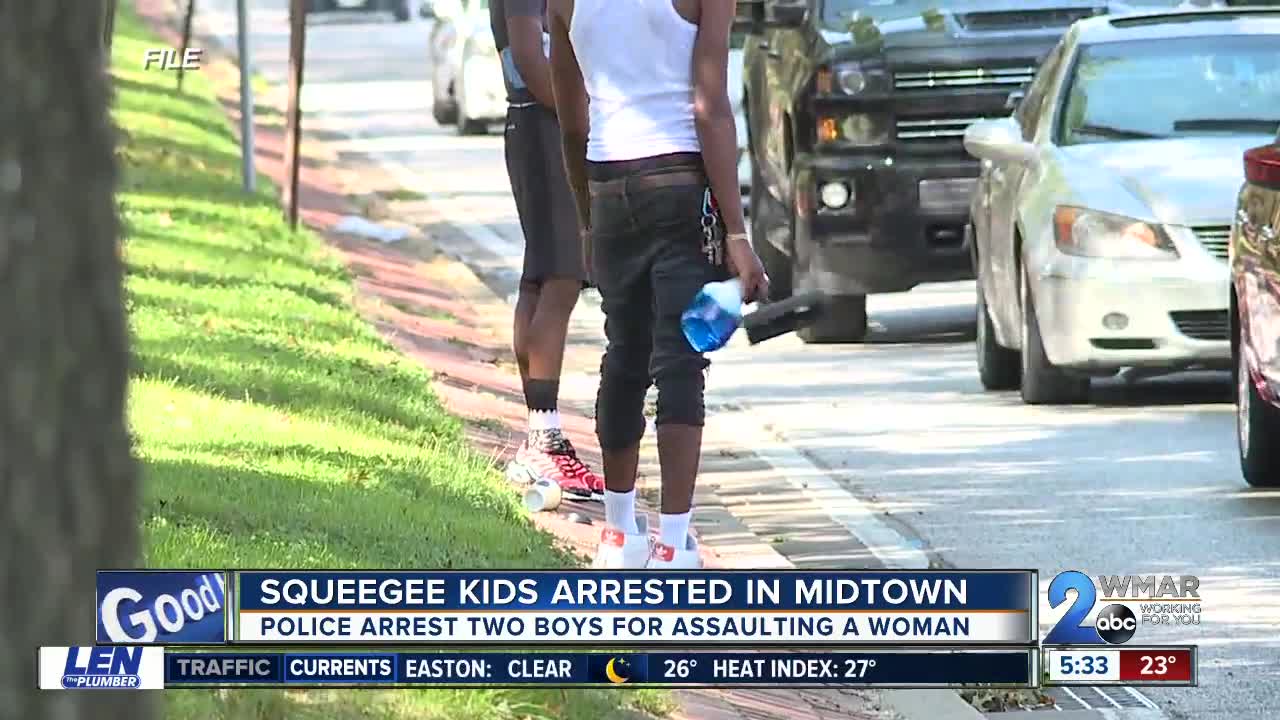 Squeegee kids arrested on assault charges