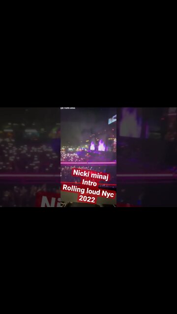 Nicki minaj rolling loud nyc 2022 intro!! #nickiminaj #rollingloud #hiphop #rollingloudnyc #barbie