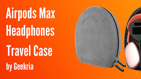 Airpods Max Over-Ear Headphones Travel Case, Hard Shell Headset Carrying Case | Geekria