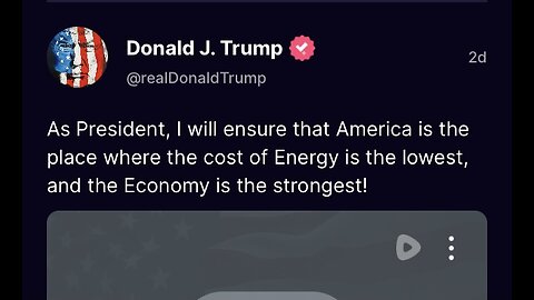 Captioned - As President, Trump will make the lowest cost of energy
