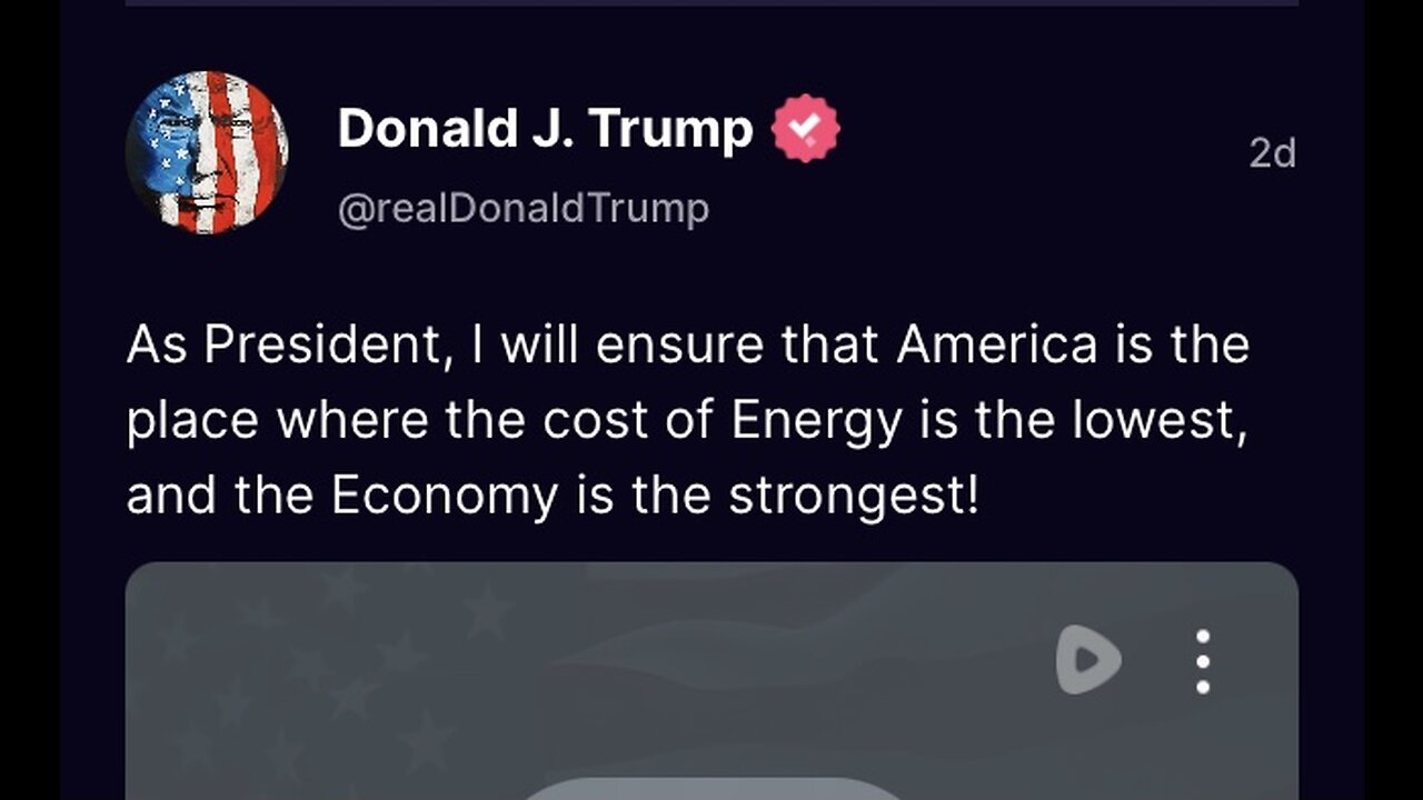 Captioned - As President, Trump will make the lowest cost of energy