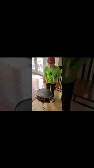 My Son Starts his Drumming Journey! Practicing the Drums!