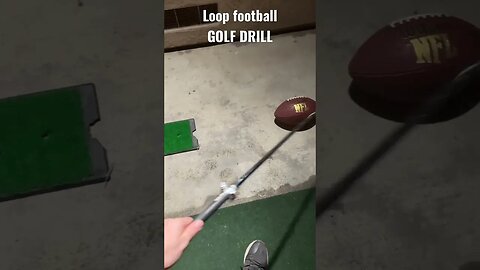 Over the top football golf drill #golf #shorts #trainingaids #golfdrills