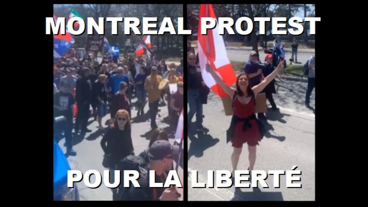 Canadians Fill the Streets of Montreal to Trash their Masks and Celebrate Freedom | May 1st 2022