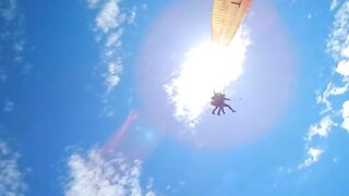 Extreme recreational flight Полет на параплане