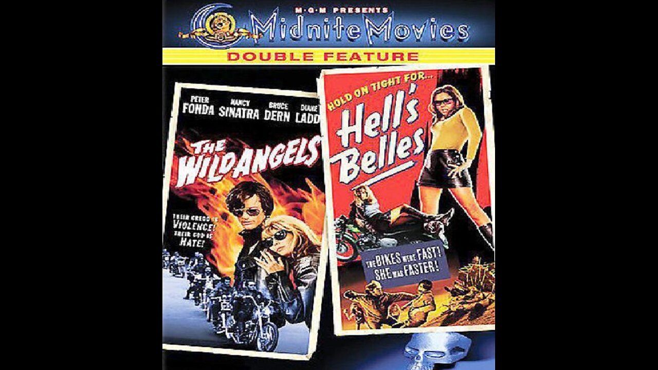 THE WILD ANGELS 1966 & HELL'S BELLES 1969 Bad-Ass Bikers DOUBLE FEATURE
