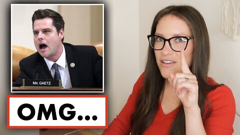 MATT GAETZ JUST DROPPED A BOMBSHELL!!! *THIS IS HUGE*