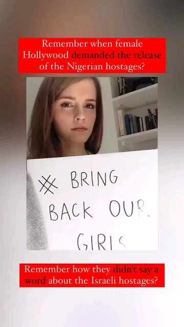 Remember when Hollywood females demanded the release of the Nigerian hostages? Hmmm...
