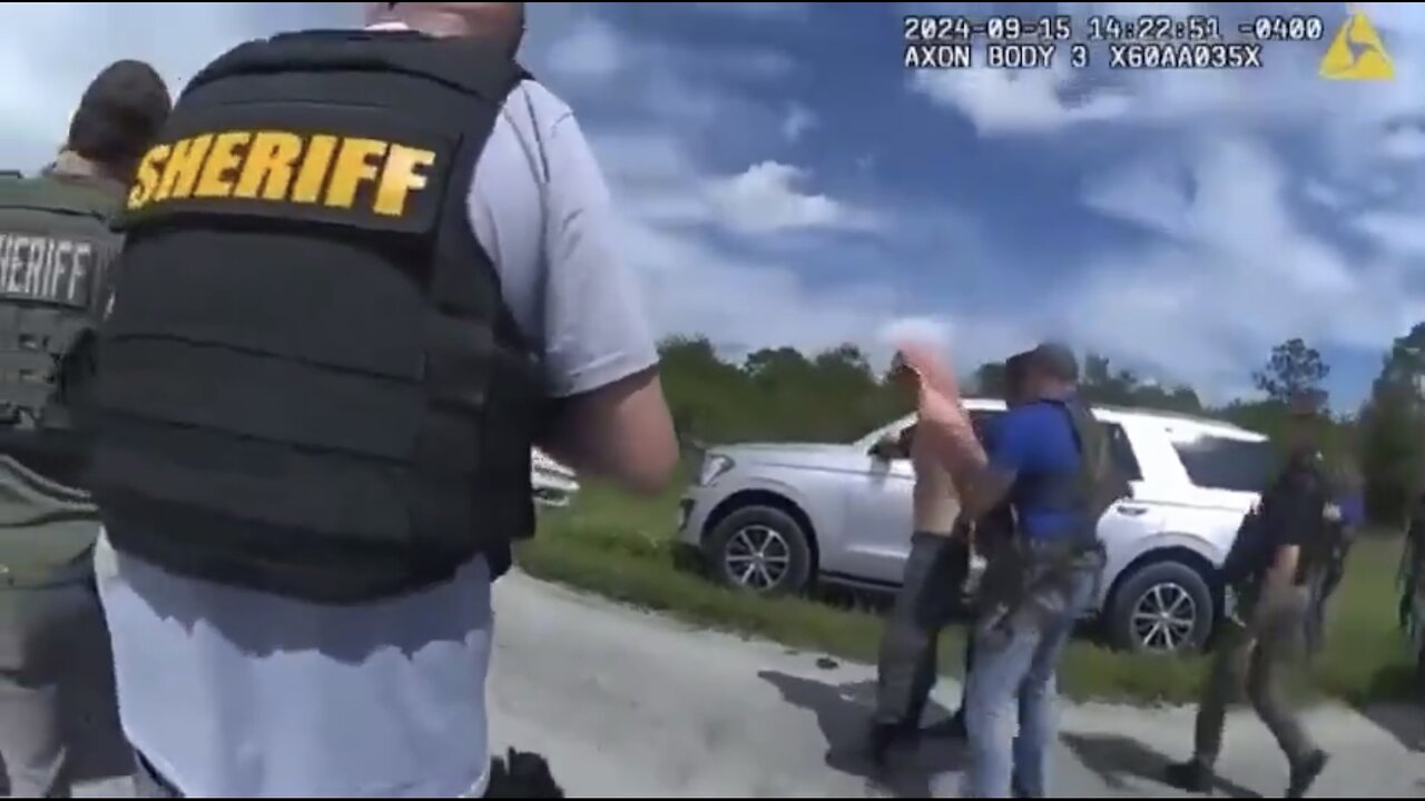 FLORIDA SHERIFF RELEASE VIDEO FOOTAGE🇺🇸👮‍♂️🚔🥷🚨🦮👮📸ARRESTING🇺🇸 PRESIDENT TRUMP SHOOTER🛣️👮‍♂️🥷🚨👮💫