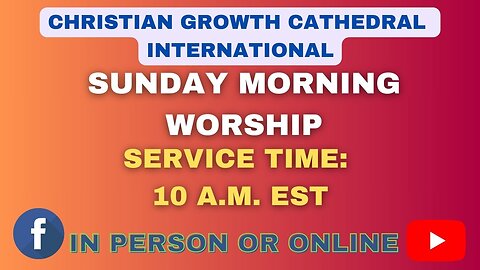 C.G.C. Sunday Morning Service (November 24th 2024)