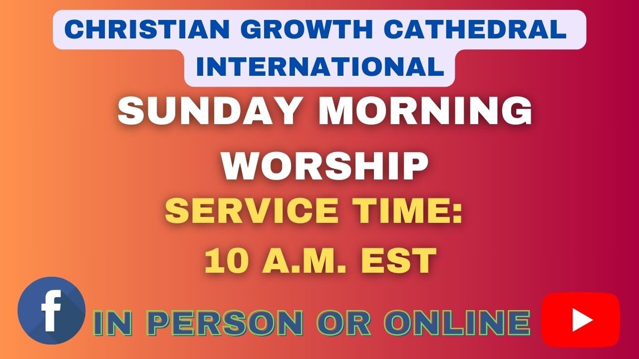 C.G.C. Sunday Morning Service (November 24th 2024)