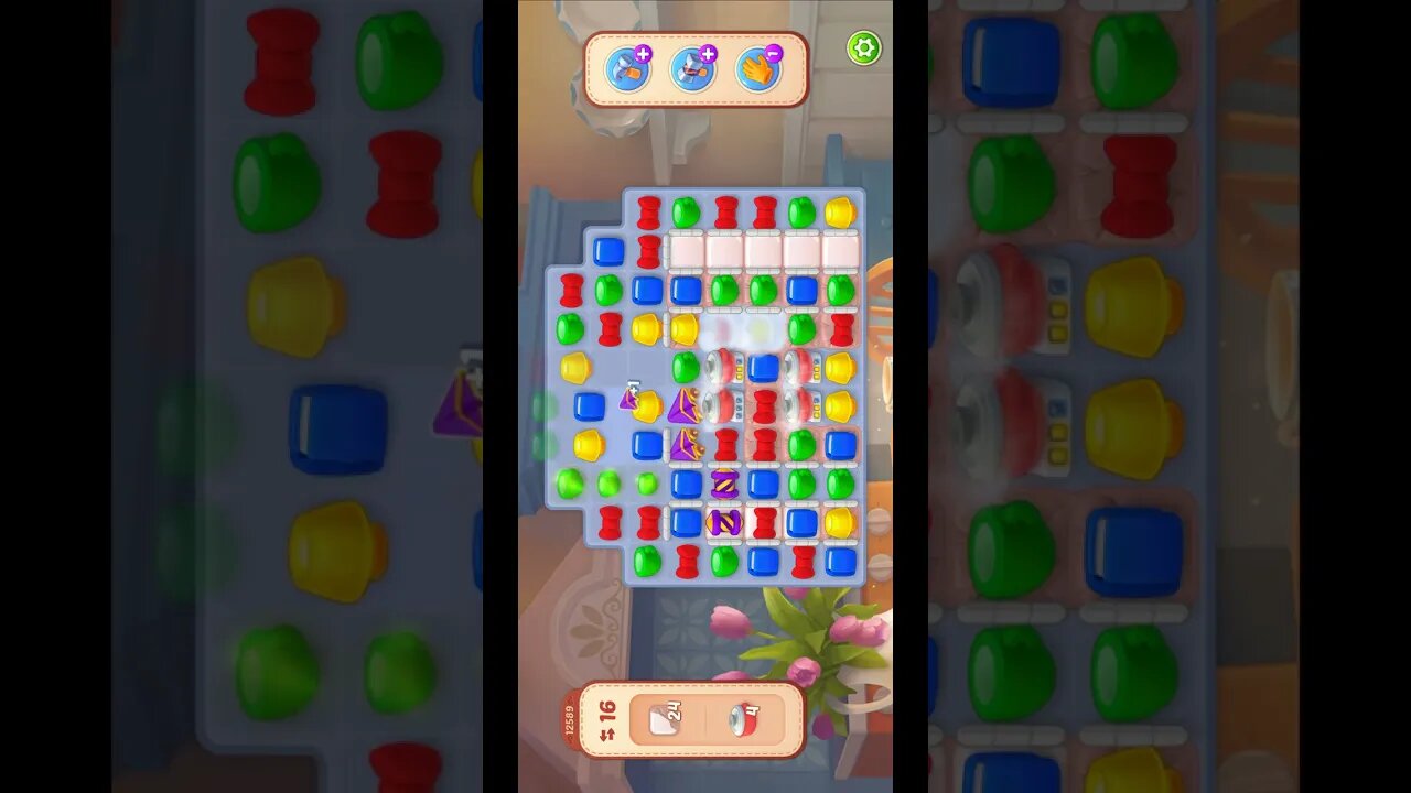 Shorts Playrix Homescapes Gameplay Walkthrough Level 12589-010