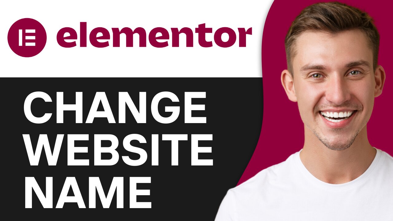 HOW TO CHANGE WEBSITE NAME IN ELEMENTOR