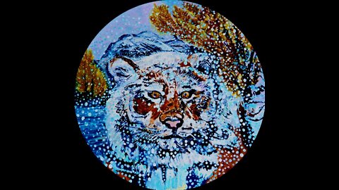 Siberian Cub painting contemporary nature Karen Colville Canadian Art