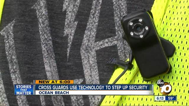 Cross guards use technology to step up security