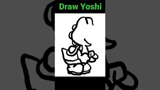 Draw Yoshi Easy! #yoshi #nintendo #drawing