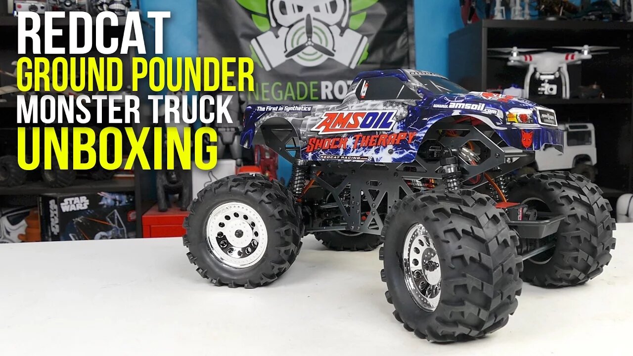 Redcat Ground Pounder Amsoil Monster Truck Unboxing