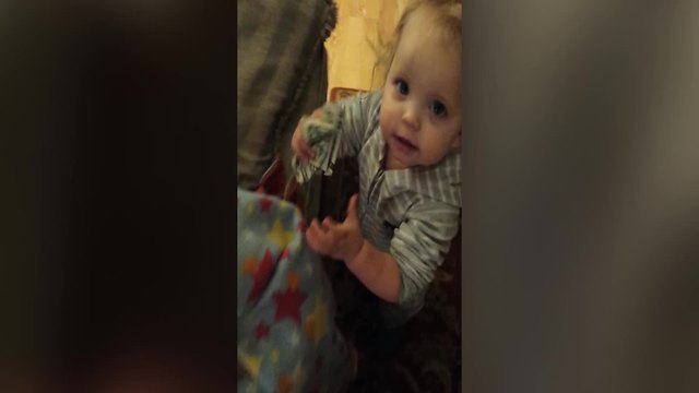 Cute Little Girl Won't Let Go of Mom's Money