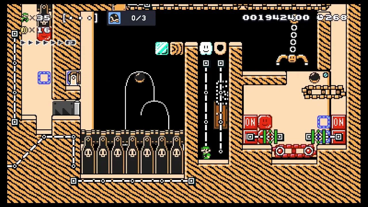 Mario Maker 2 Road to 1000, If I die the video ends 74