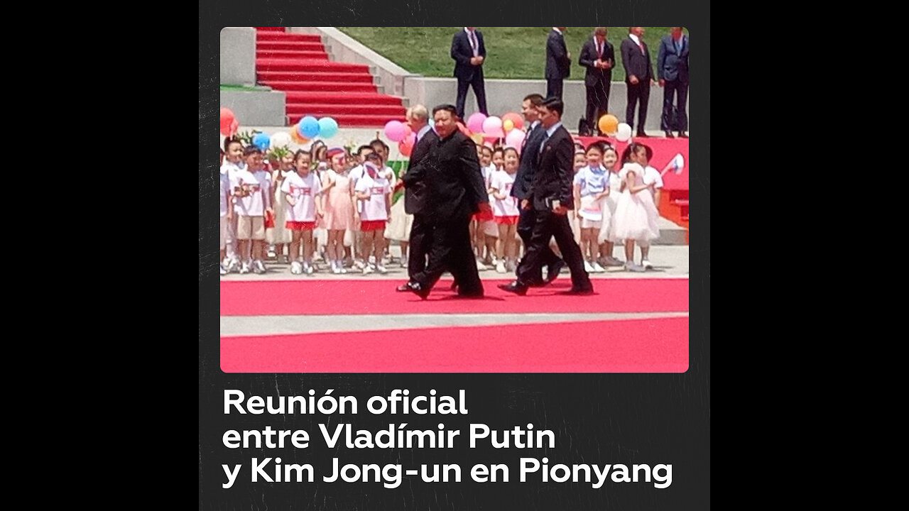 Putin y Kim Jong-un participan de ceremonia oficial en Pionyang