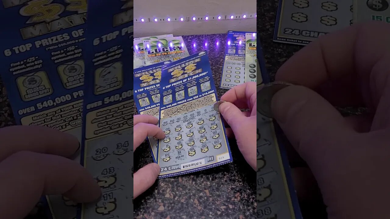 Another BIG WINNING Lottery Ticket Million Match Scratch Off!