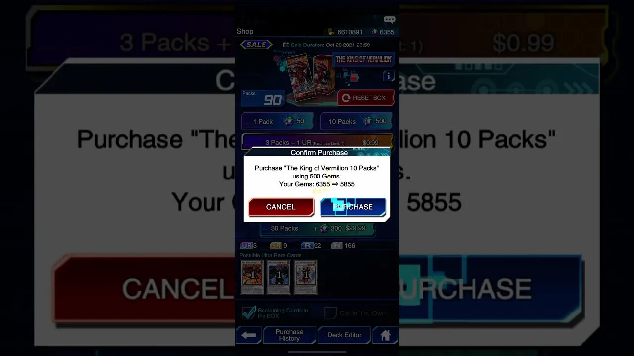 Yu-Gi-Oh! Duel Links - Opening 20 Box No. 34 The King Of Vermilion Packs