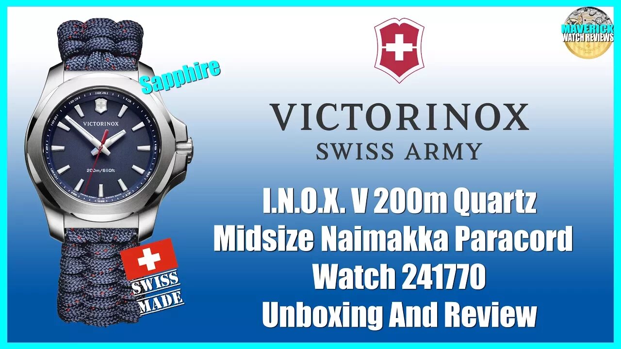 Tough As Nails! | Victorinox I.N.O.X. V 200m Quartz Midsize Paracord 241770 Unbox & Review
