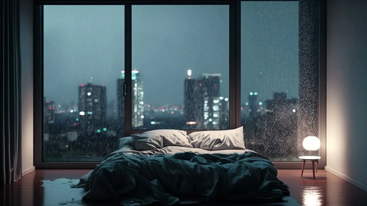 15 Minutes of Gentle Night Rain | Rain Sounds Reduce Anxiety, Sleep and Meditation